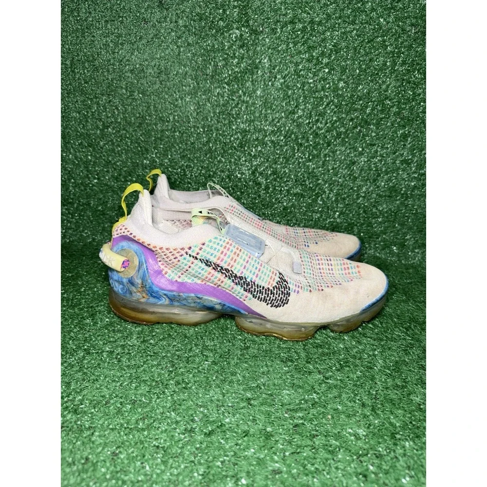 Nike Air VaporMax Mens Size‎ 12 Grey Multicolor Slip On Shoes Comfort Sneakers
